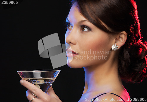 Image of woman with cocktail