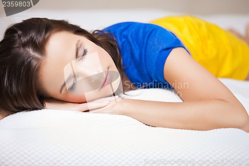 Image of sleeping woman