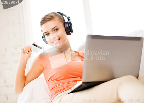 Image of woman with headphones