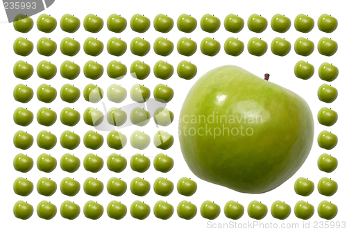 Image of Food, Fruits, Green Apple with Tail