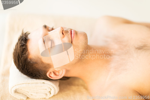 Image of man in spa