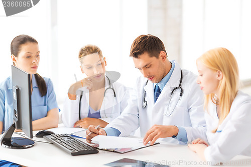 Image of team or group of doctors working