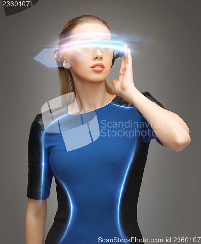 Image of woman in futuristic glasses
