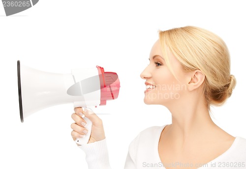 Image of woman with megaphone