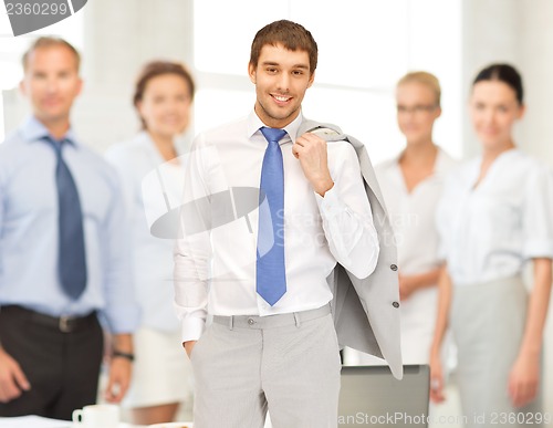 Image of happy and smiling businessman