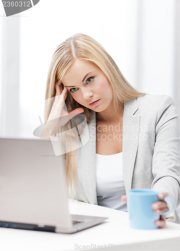 Image of bored and tired woman