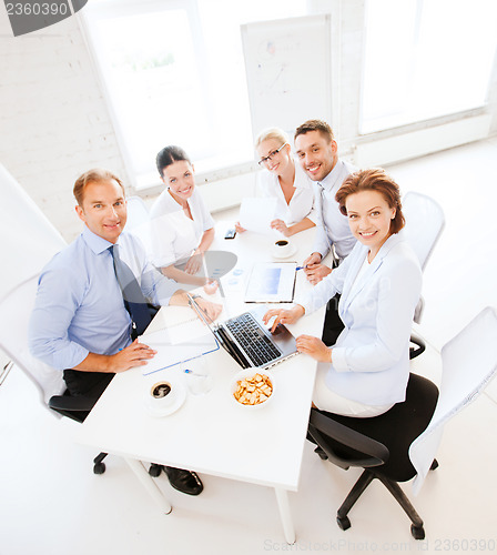 Image of business team having meeting in office