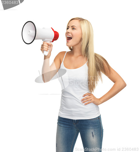 Image of woman with megaphone