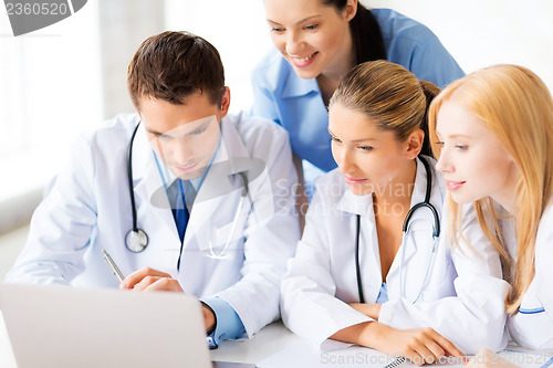 Image of team or group of doctors working