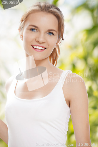 Image of happy and smiling teenage girl