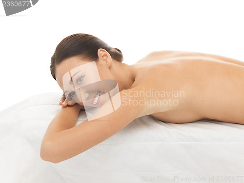 Image of beautiful woman in spa salon