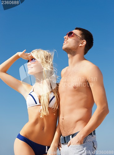 Image of couple on the beach