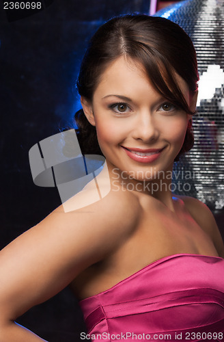 Image of woman with disco ball