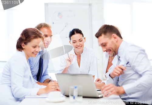 Image of business team having meeting in office