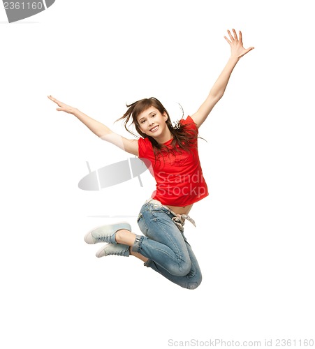 Image of girl jumping