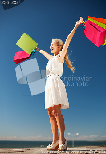 Image of woman with shopping bags