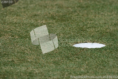 Image of Hole In The Golf Field