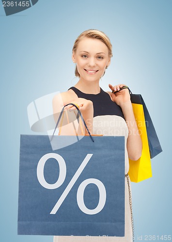 Image of woman with shopping bags