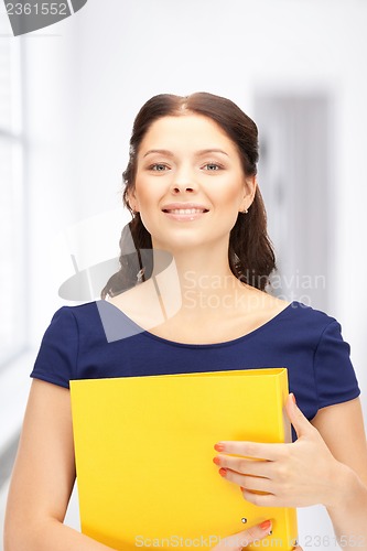 Image of woman with folders