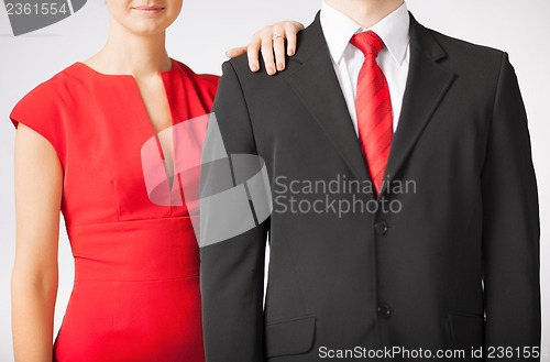 Image of couple with wedding ring