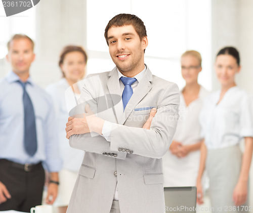 Image of happy and smiling businessman