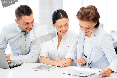 Image of business team working in office