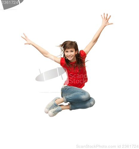 Image of girl jumping