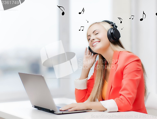 Image of woman with headphones