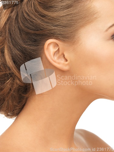 Image of close up of woman ear