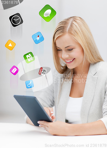 Image of woman with tablet pc
