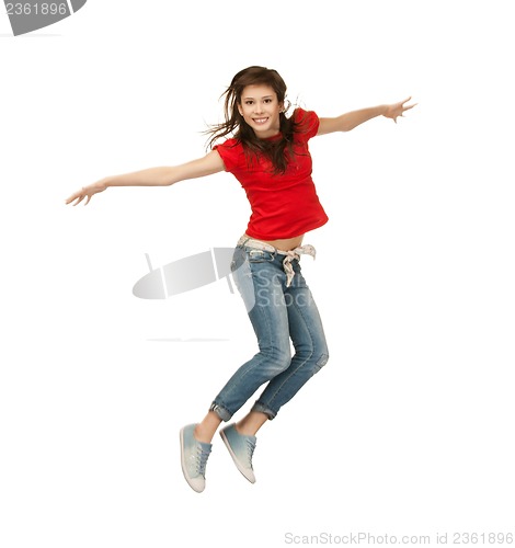 Image of girl jumping