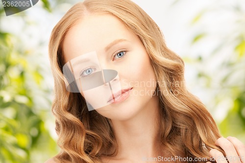 Image of beautiful woman with long hair