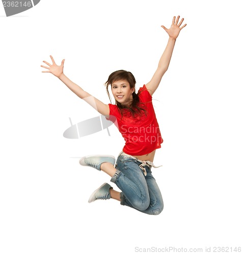 Image of girl jumping