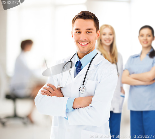 Image of male doctor with stethoscope