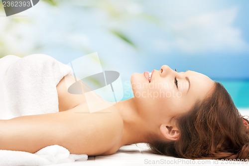 Image of woman on resort in spa