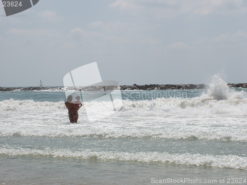 Image of The mediterranean sea, Tel Aviv, Israel