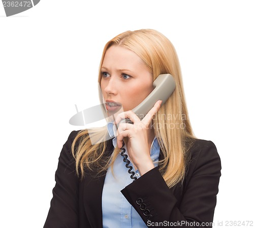 Image of picture of confused woman with phone