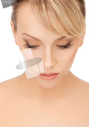 Image of beautiful woman with blonde hair