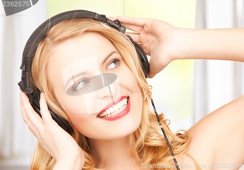 Image of woman with headphones