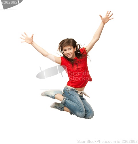 Image of girl jumping