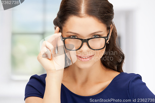 Image of lovely woman in spectacles