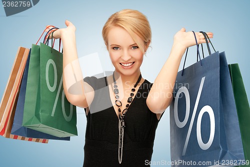 Image of woman with shopping bags