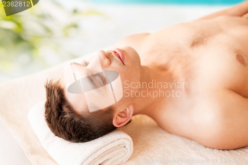 Image of man in spa