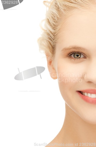 Image of clean face of beautiful girl