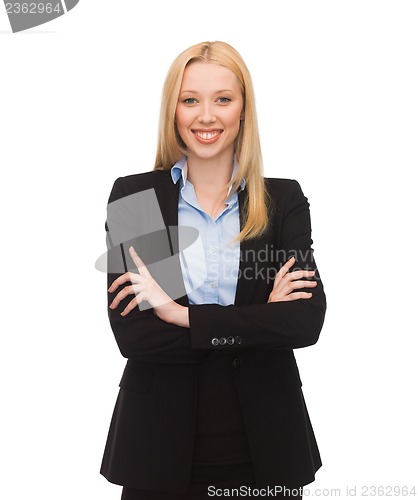 Image of smiling businesswoman