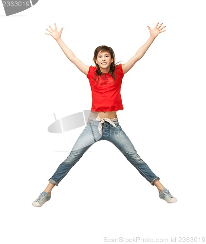 Image of girl jumping