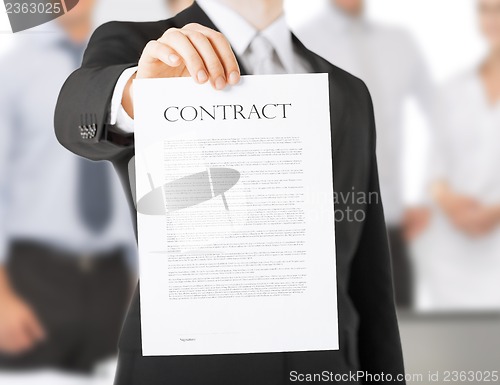 Image of man with contract