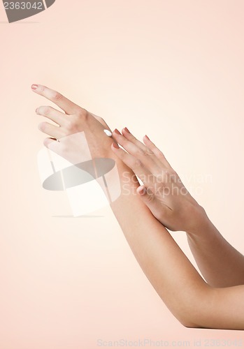 Image of female soft skin hands