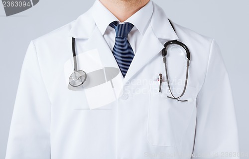 Image of male doctor with stethoscope