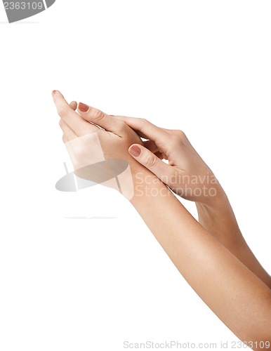 Image of female soft skin hands